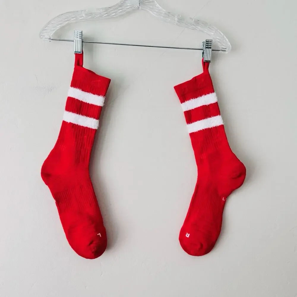 Nike Crew Elite Xmas Socks Red Adult Size L